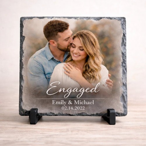 personalised slate photo gift