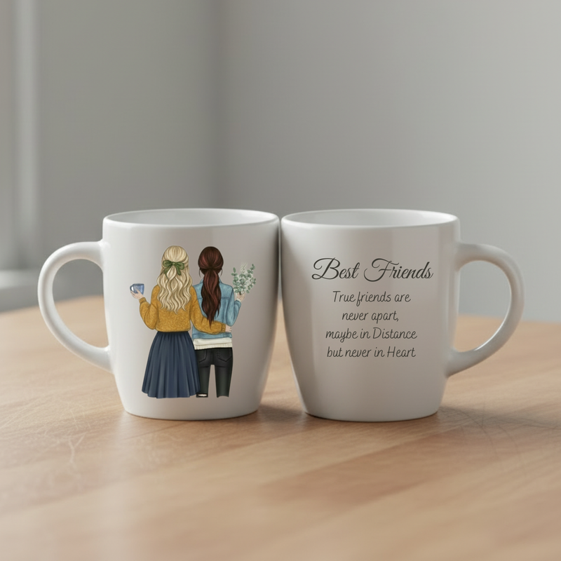 Friend her birthday printed mug