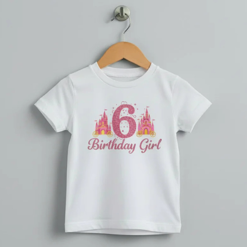 Daughter birthday personalised t-shirt print