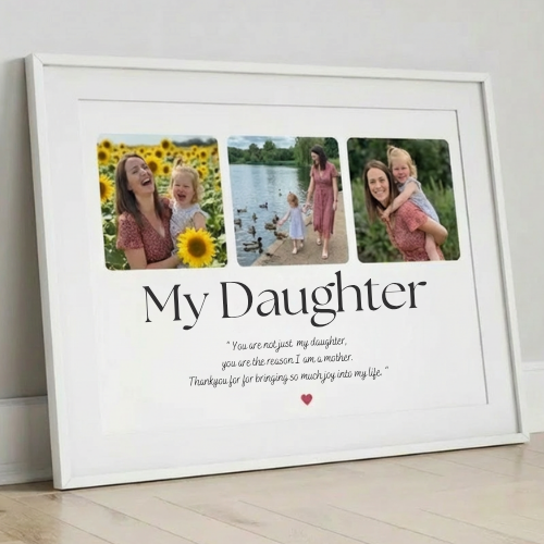 Daughter birthday photo print frame