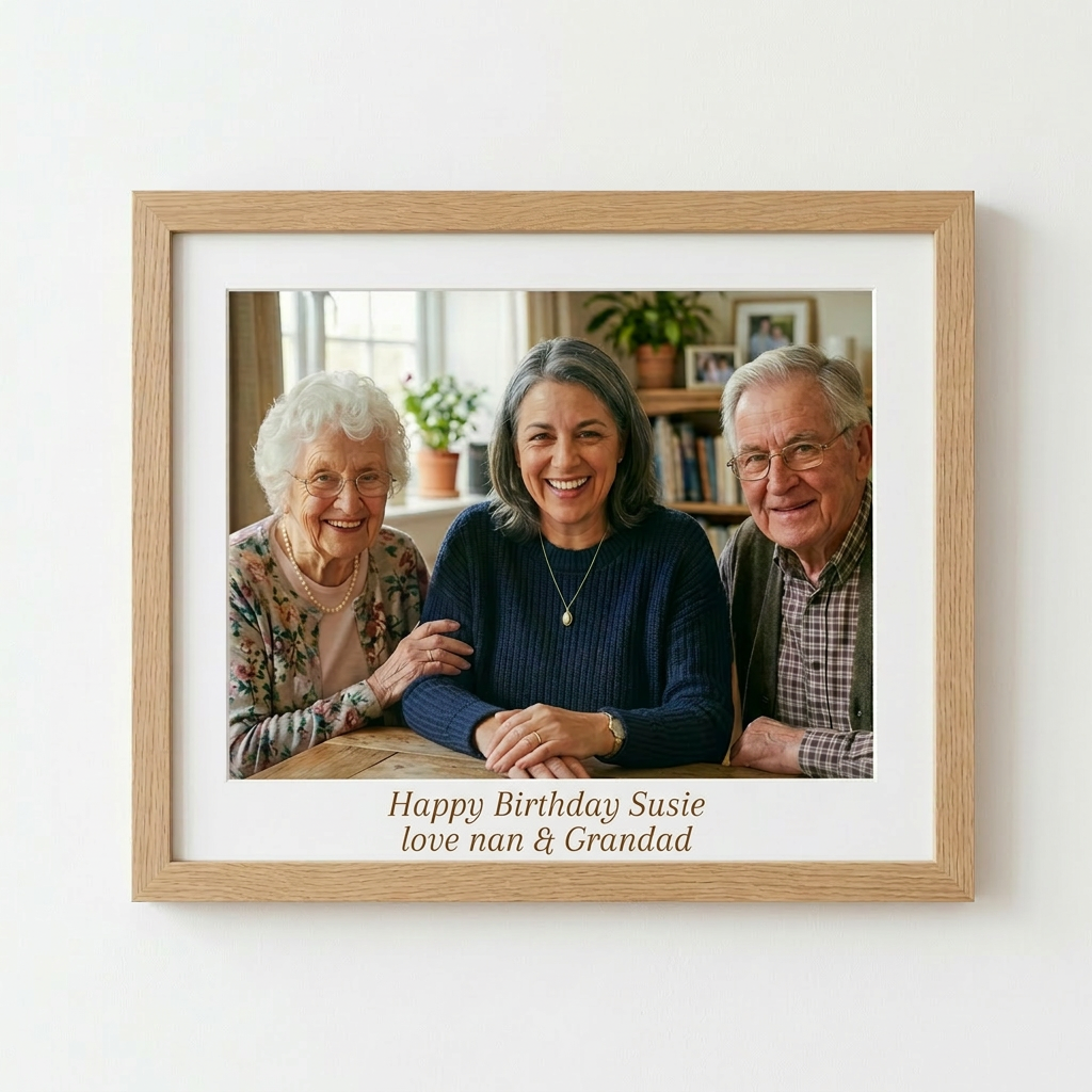 Granddaughter birthday personalised photo frame
