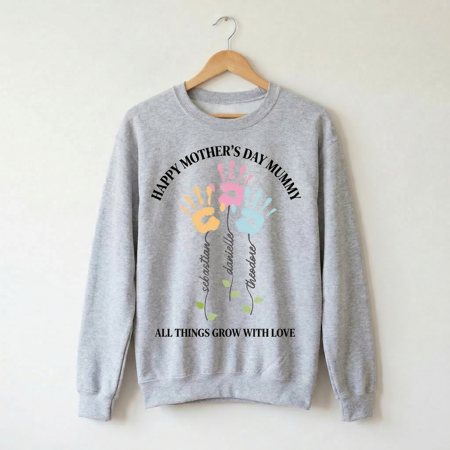 Clothing sweatshirt printed mothers day 