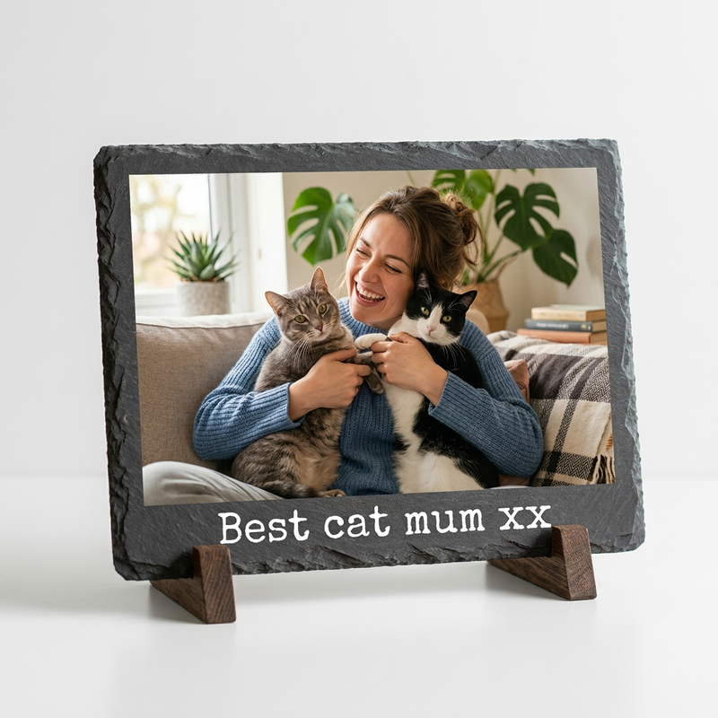 Mothers day pet mum personalised slate photo print 