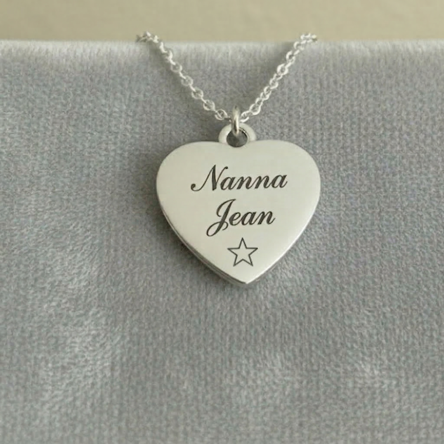Birthday Grandma engraved personalised necklace