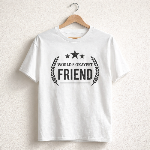 Friend male birthday printed t-shirt