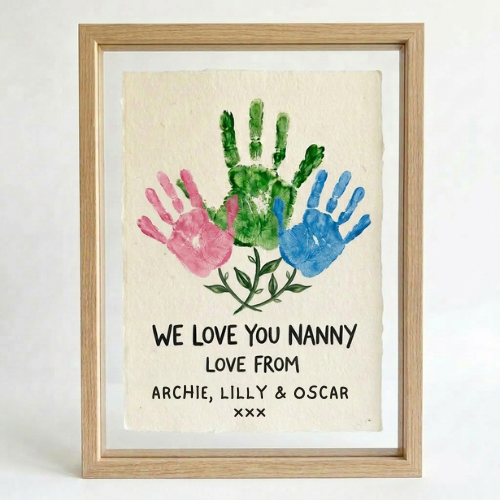 Mothers day gift for Grandma Nan personalised photo print frame 