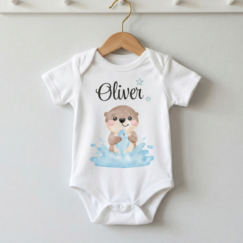 Clothing child and baby printed otter vest