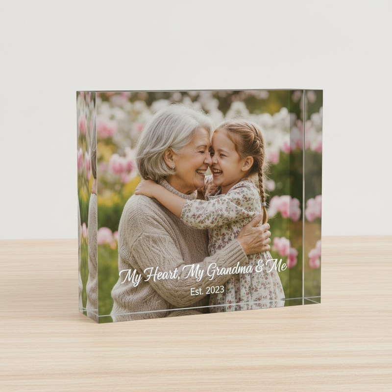 Granddaughter birthday photo acrylic print