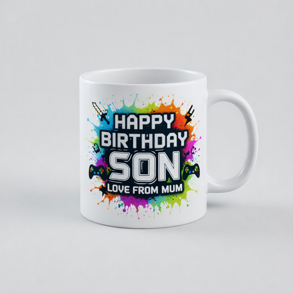 Son birthday personalised mug