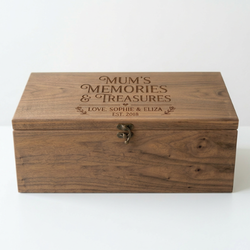 Mothers Day personalised engraved jewellery box