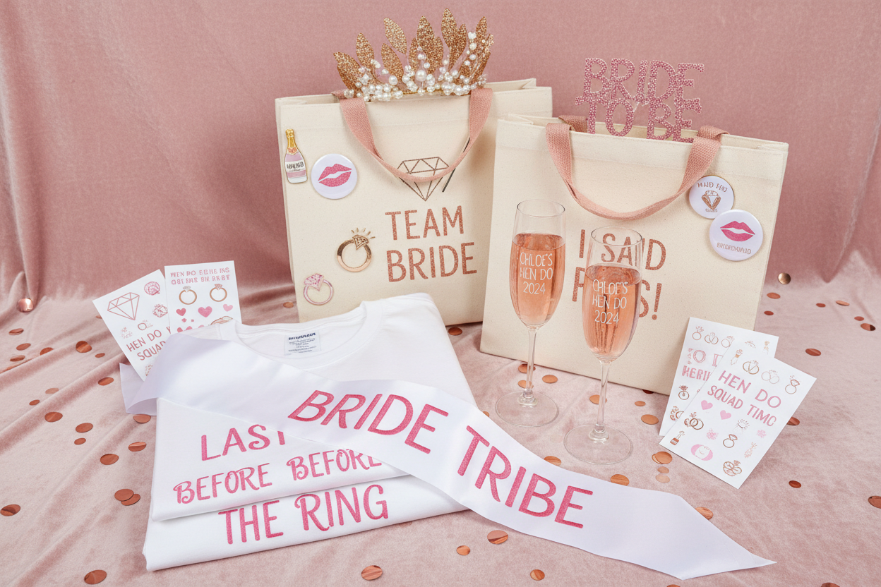hen do personalised accessories